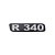 Emblema Potência Para Scania R340 Antigo - Cinza - Imagem 1