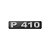 Emblema Potência Para P410 Moderno - Cinza - Imagem 1