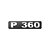 Emblema Potência - Cromado - Para P360 Moderno - Imagem 1