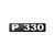 Emblema Potência Para Scania P330 Moderno - Cromado - Imagem 1