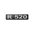 Emblema Potência Para R520 Moderno - Cinza - Imagem 1