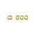 Aplique Inox Potência - Para NTG G500 - Dourado - Imagem 1