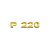 Aplique Inox Potência - Para NTG P220 - Dourado - Imagem 1