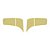 Dobradiça Porta- Aplique - Dourado - Para Scania - Conjunto - Imagem 1