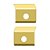 Aplique Com Furos Dobradiça Para Lama Para SC P 2011 Dourado - Imagem 1