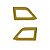 Moldura Farol Teto Alto Para NTG Highline Dourado - Imagem 1