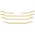 Máscara Grade Para MB Actros Mega Space Dourado Conjunto - Imagem 1