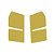 Aplique Canto Pisca Porta - Dourado - Para Volvo New FH - Imagem 1