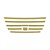 Conjunto Aplique Interno Grade Frontal Para Daf XF Dourado - Imagem 1