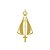Aplique Caminhão Nossa Senhora Aparecida Dourado - Imagem 1