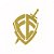 Fé Aplique Decorado Dourado - Imagem 1