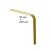 Aplique Cinta Tanque 62x1030 Para Scania S5 Dourado - Imagem 1