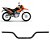 Guidão Nxr Bros 150 2000 2001 2002 2003 2004 Original Cinza - Imagem 1