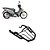 Bagageiro Biz 110 2013 2014 2015 2016 2017 Preto Trefilado - Imagem 1