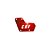 Reforço Guia Corrente CRF 250 F 2018 2019 2020 2021 Vermelho - Imagem 1
