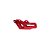 Suporte Guia Corrente CRF 450X 2005 a 2021 Alumínio Vermelho - Imagem 1