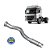 Tubo Saída p Mercedes Atego 1726 2426 Euro 5 - Todo em Inox - Imagem 1