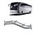 Tubo Saída p Ônibus MB O500 UA/UBA Articulado Euro 5 Inox - Imagem 1