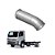 Tubo Saída Inox p VW Delivery 5.150 8.160 9.160 10160 Euro 5 - Imagem 1