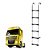 Escada Daf Xf 105 Space Cromado 6 Degraus 2050mm - Imagem 1