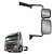 Espelho Retrovisor com Auxiliar p Volvo VM 2006 em Diante LD - Imagem 1