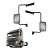 Conjunto Espelho Retrovisor p Volvo VM 2006 em Diante LD LE - Imagem 1