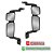 2 Espelho para Iveco Hi-Road Convexo c Desembaçador Elétrico - Imagem 2