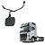 Espelho Auxiliar Frontal com Braço p Volvo FH Globetrotter - Imagem 1