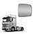 Vidro c Base Retrovisor Auxiliar p MB Actros Lado Esquerdo - Imagem 1