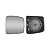 Vidro c Base Retrovisor Auxiliar p MB Actros Lado Esquerdo - Imagem 2
