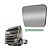 Vidro c Base Retrovisor Auxiliar Volvo VM LD c Desembaçador - Imagem 1