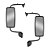 Conjunto Espelho Retrovisor p Ford Cargo Euro 3 2012 LE LD - Imagem 2