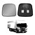 Base c Vidro Retrovisor Auxiliar p SC S5 P310/P340 Convexo - Imagem 2