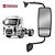 Conjunto Retrovisor para Ford Cargo 2012 Convexo Elétrico LD - Imagem 1