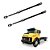 2 Tirante Braço Espelho p Mercedes 1113/1114 19mm Plástico - Imagem 1