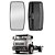 Espelho Retrovisor p VW 31.310/23.220 Worker Plano 5/8" 16mm - Imagem 2