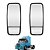 2 Espelho Retrovisor Bifocal para SC T/R 112 113 142 Convexo - Imagem 1