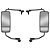 Espelho Retrovisor para MB 2638 LS Convexo Bifocal LD LE - Imagem 1