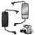 Conjunto Retrovisor p Mercedes Atron 1635 Convexo Bifocal LD - Imagem 2