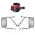 Par Espelho Retrovisor Completo p Mercedes 1113/1114 - 3/4" - Imagem 1