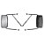 Par Espelho Retrovisor Completo p Mercedes 1113/1114 - 3/4" - Imagem 2