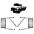 Conjunto Espelho Retrovisor Completo p MB 1114 - 5/8" - 16mm - Imagem 1