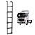 Estribo Traseiro para MB New Actros 6 Degraus 1975mm Preto - Imagem 1