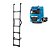 Estribo Traseiro p DAF CF 85 Preto 6 Degraus Cabine Alta - Imagem 1