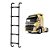 Estribo Traseiro p Volvo FH NH - 5 Degraus 1650mm - Preto - Imagem 1