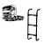 Estribo Traseiro Cabine MAN TGX - 3 Degraus - 1016mm Preto - Imagem 1