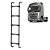 Estribo Traseiro para Volvo FH/NH 5 Degraus 1650mm Preto - Imagem 1