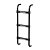 Estribo para Ford Cargo até 2011 - 3 Degraus Preto 1160mm - Imagem 2
