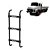 Estribo para Mercedes Benz 1114 Cara Preta 3 Degraus Preto - Imagem 1
