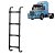 Escada p Scania T/R 112/113/142/143 - 4 Degrau 1400mm Preto - Imagem 1